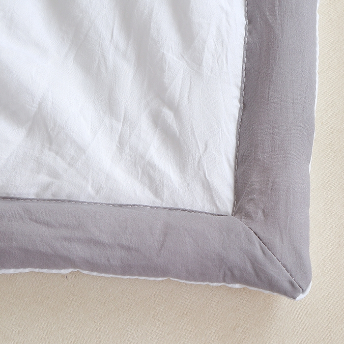 91家纺网 家纺一手货源 找家纺 六合家纺 2026春夏新款纯色水洗棉夏被夏凉被空调被 珍珠白