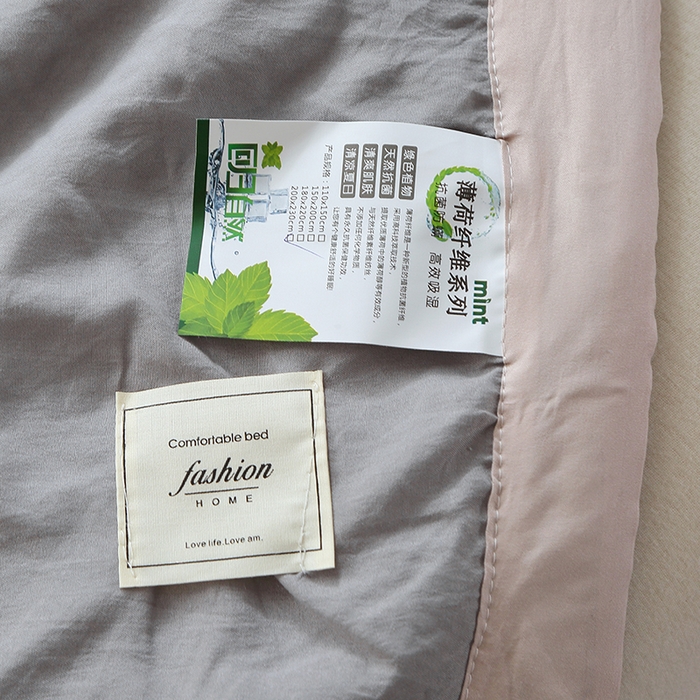 91家纺网 家纺一手货源 找家纺 六合家纺 2026春夏新款纯色水洗棉夏被夏凉被空调被 绅士灰