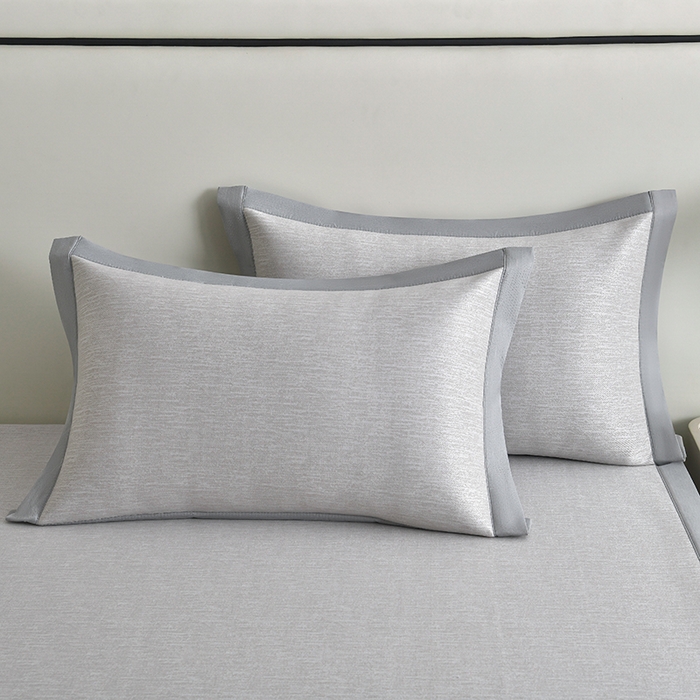 91家纺网 家纺一手货源 找家纺 小牛席业 2026新款小清新凉感冰丝席席子凉席-床笠款 香槟