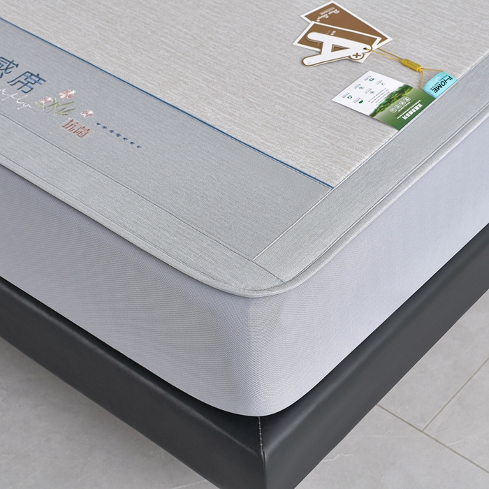 91家纺网 家纺一手货源 找家纺 小牛席业 2026新款小清新凉感冰丝席席子凉席-床笠款 香槟