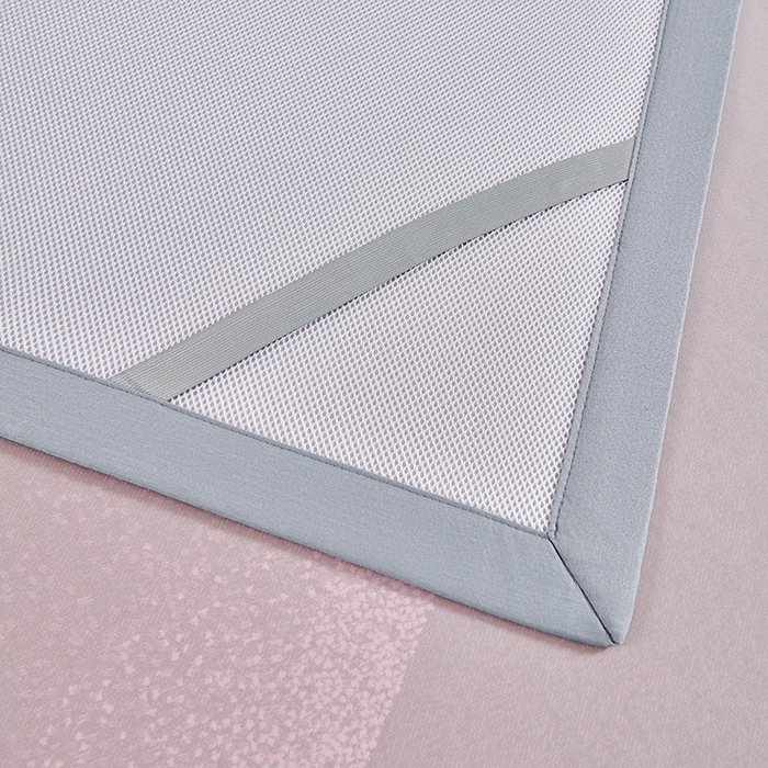 91家纺网 家纺一手货源 找家纺 小牛席业 2026新款星空凉感冰丝席席子凉席 粉色