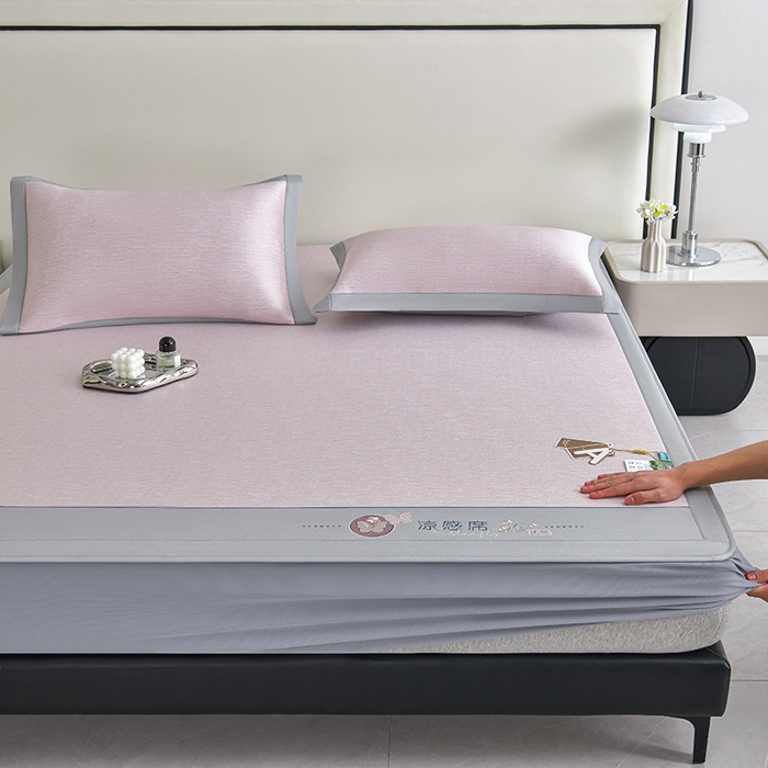 91家纺网 家纺一手货源 找家纺 （总）小牛席业 2026新款星空凉感冰丝席席子凉席-（床笠款）凉席藤席冰藤席冰丝席凉感空调席