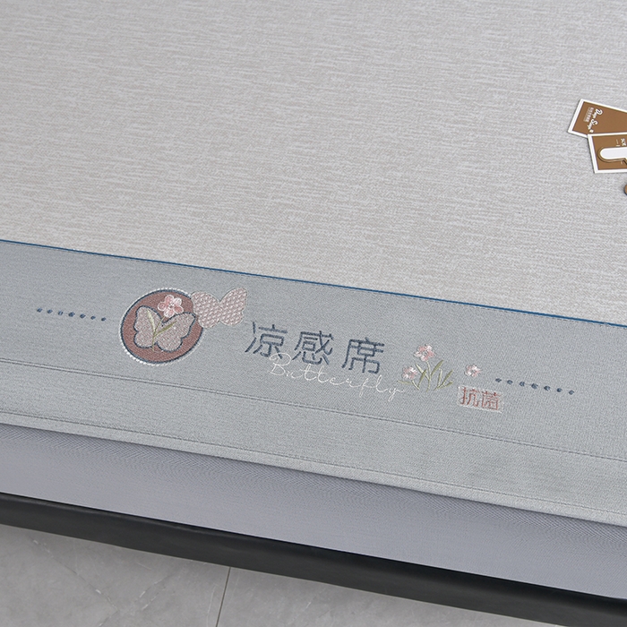 91家纺网 家纺一手货源 找家纺 小牛席业 2026新款星空凉感冰丝席席子凉席-床笠款 香槟