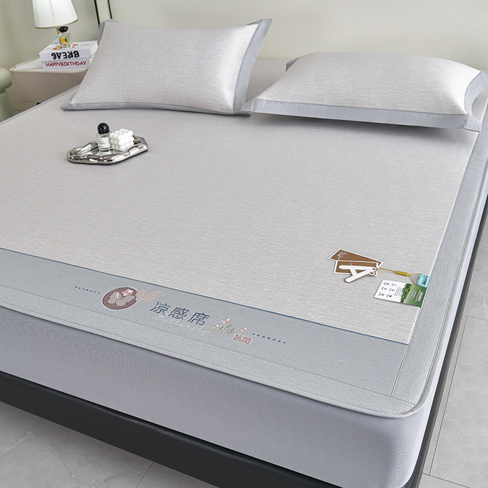 91家纺网 家纺一手货源 找家纺 小牛席业 2026新款星空凉感冰丝席席子凉席-床笠款 香槟