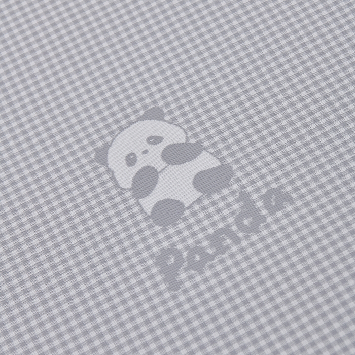 91家纺网 家纺一手货源 找家纺 小牛席业 2026新款熊猫格纹提花冰丝席席子凉席 灰色