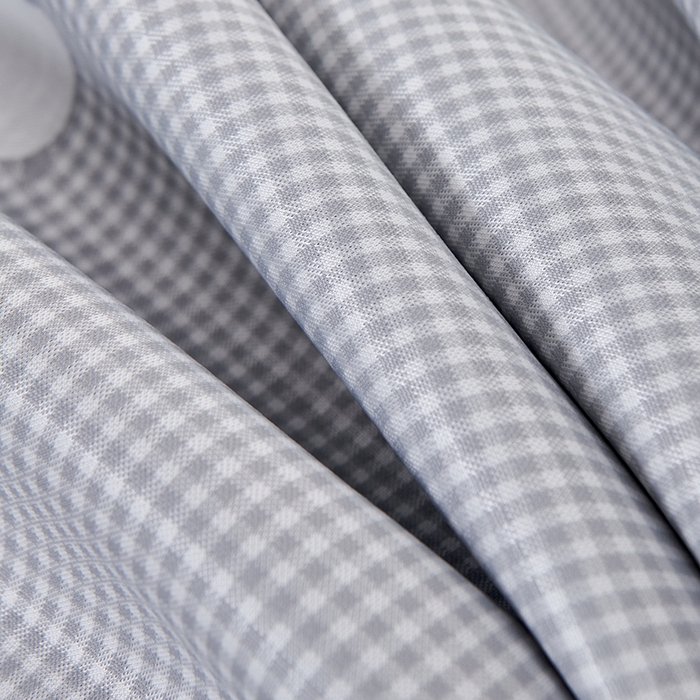 91家纺网 家纺一手货源 找家纺 小牛席业 2026新款熊猫格纹提花冰丝席席子凉席 灰色