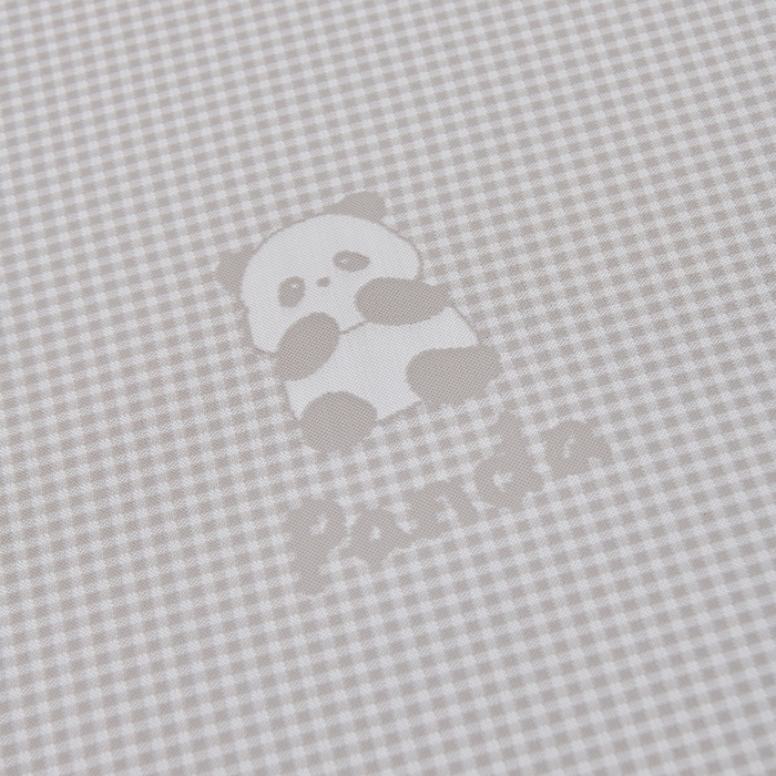 91家纺网 家纺一手货源 找家纺 小牛席业 2026新款熊猫格纹提花冰丝席席子凉席 香槟