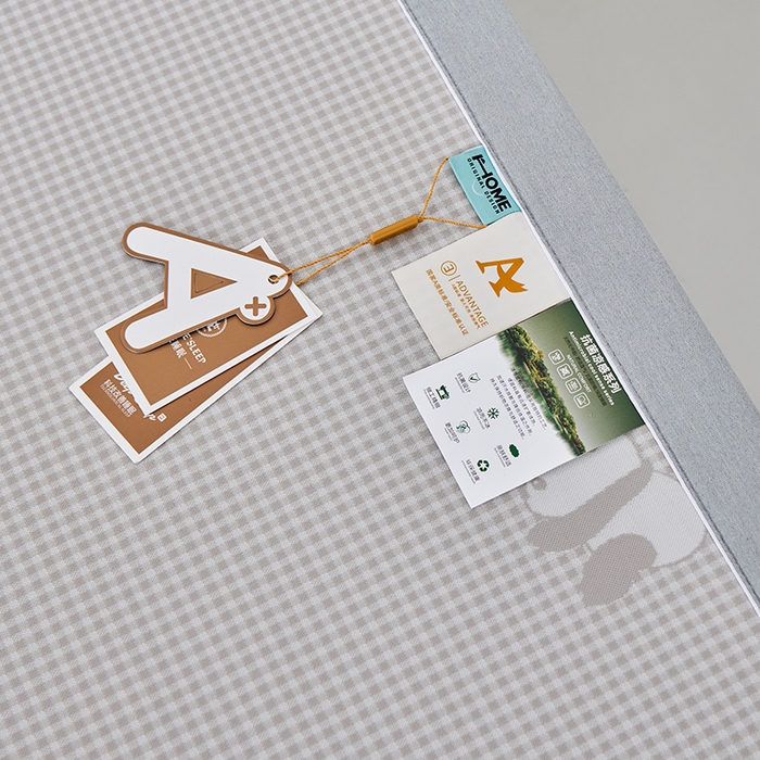 91家纺网 家纺一手货源 找家纺 小牛席业 2026新款熊猫格纹提花冰丝席席子凉席 香槟