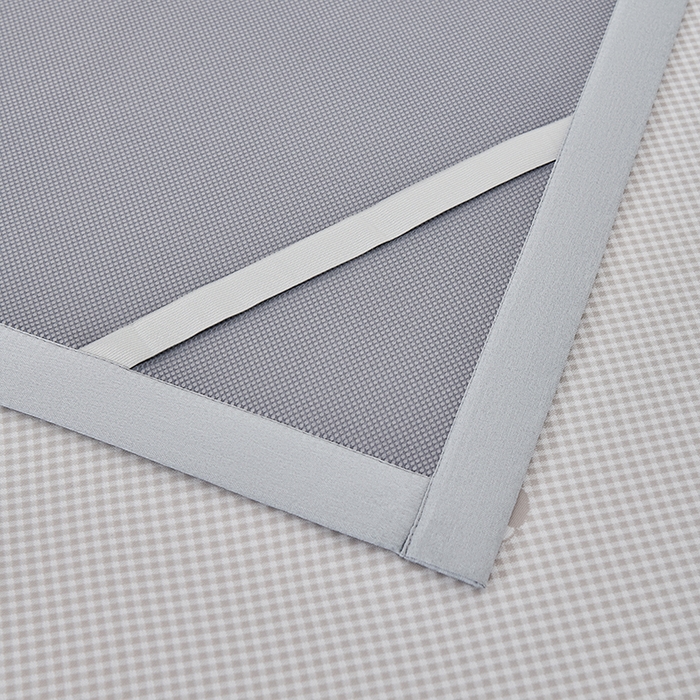 91家纺网 家纺一手货源 找家纺 小牛席业 2026新款熊猫格纹提花冰丝席席子凉席 香槟