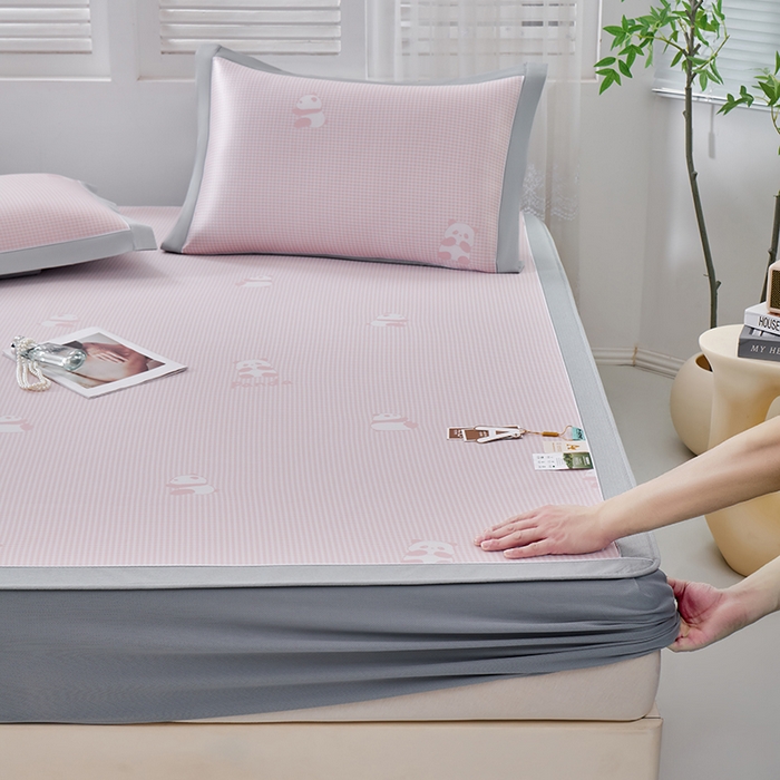 91家纺网 家纺一手货源 找家纺 （总）小牛席业 2025新款凉感乳胶席（床笠款）系列乳胶凉席藤席冰藤席冰丝席草席竹席乳胶席凉感豆豆席