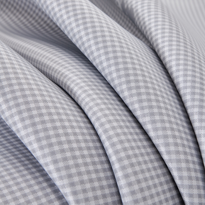 91家纺网 家纺一手货源 找家纺 小牛席业 2026新款熊猫格纹提花冰丝席席子凉席-床笠款 灰色