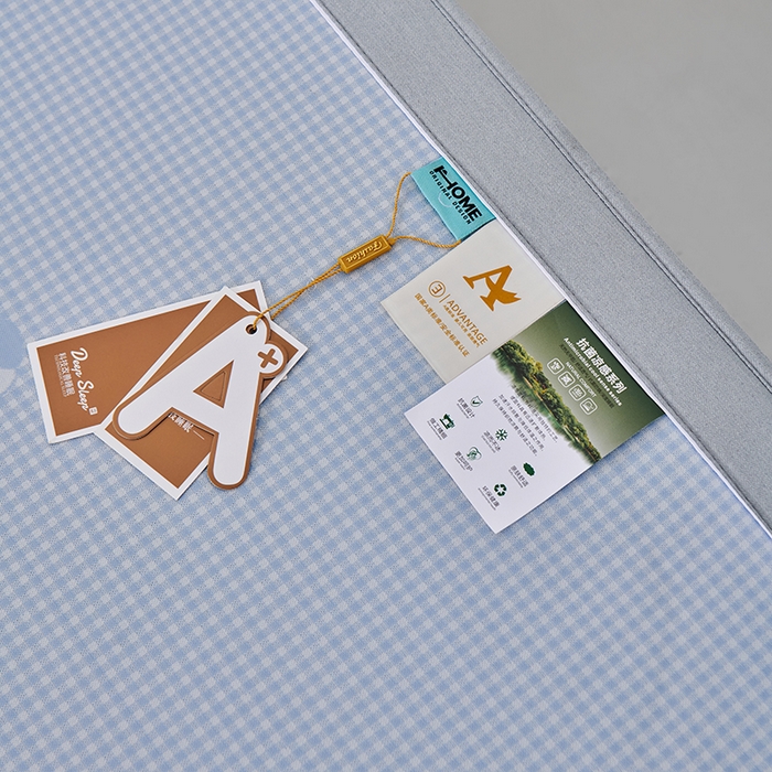 91家纺网 家纺一手货源 找家纺 小牛席业 2026新款熊猫格纹提花冰丝席席子凉席-床笠款 蓝色