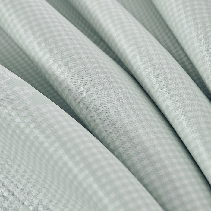 91家纺网 家纺一手货源 找家纺 小牛席业 2026新款熊猫格纹提花冰丝席席子凉席-床笠款 抹茶