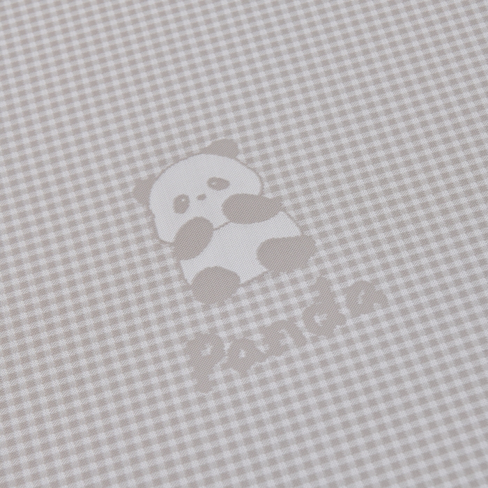 91家纺网 家纺一手货源 找家纺 小牛席业 2026新款熊猫格纹提花冰丝席席子凉席-床笠款 香槟