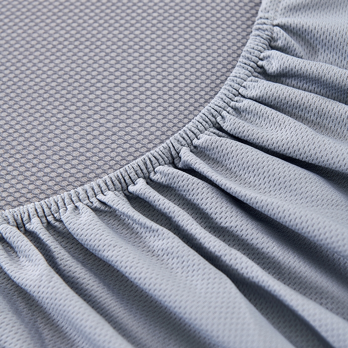 91家纺网 家纺一手货源 找家纺 小牛席业 2026新款熊猫格纹提花冰丝席席子凉席-床笠款 香槟