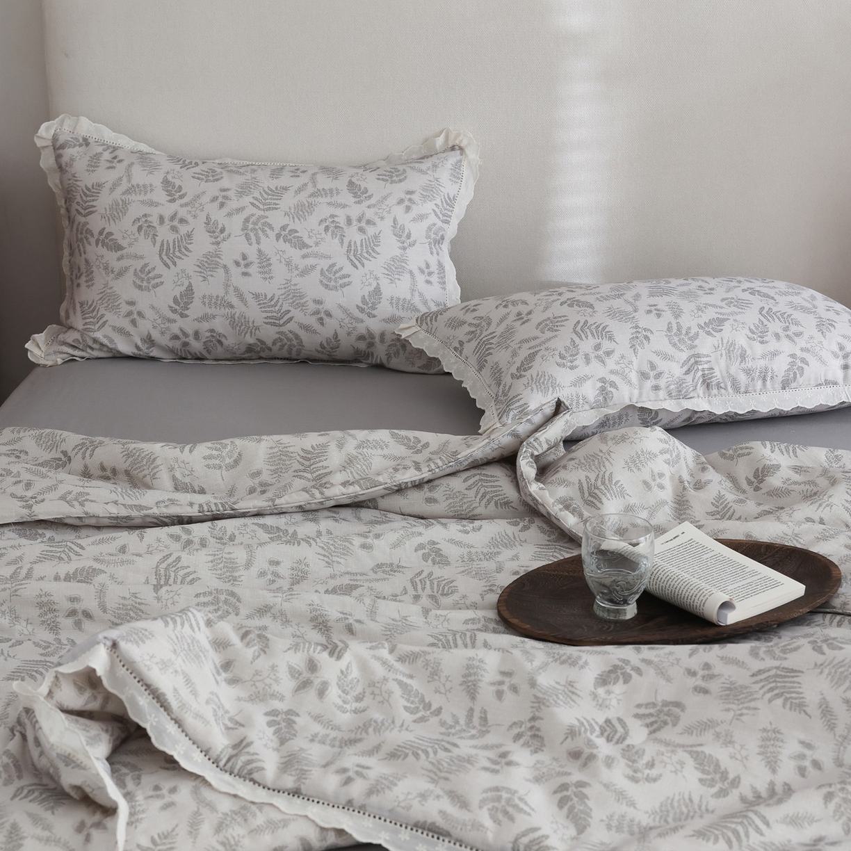 91家纺网 家纺一手货源 找家纺 万盛家纺 2026新款全棉双层纱花边印花夏被空调被夏凉被 莫里