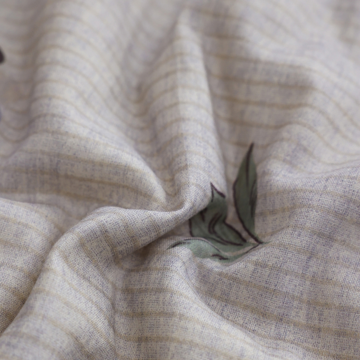 91家纺网 家纺一手货源 找家纺 万盛家纺 2026新款全棉双层纱花边印花夏被空调被夏凉被 铃兰