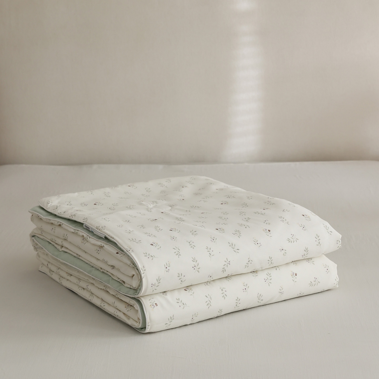 91家纺网 家纺一手货源 找家纺 万盛家纺 2026新款速干印花夏被空调被夏凉被 抹绿