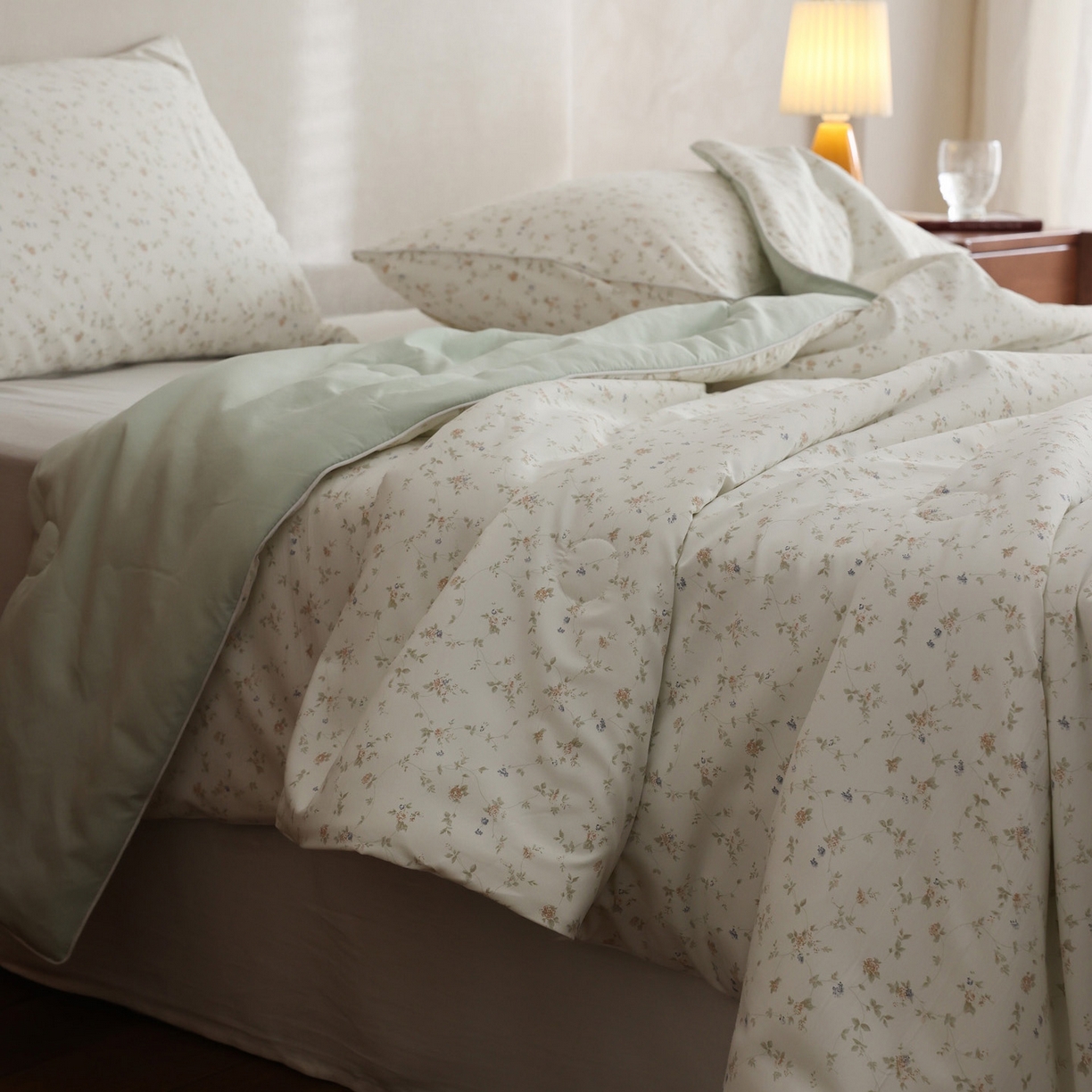 91家纺网 家纺一手货源 找家纺 万盛家纺 2026新款速干印花夏被空调被夏凉被 海棠春