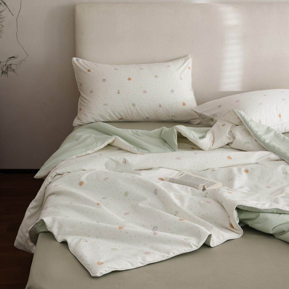 91家纺网 家纺一手货源 找家纺 万盛家纺 2026新款速干印花夏被空调被夏凉被 甜蜜南瓜