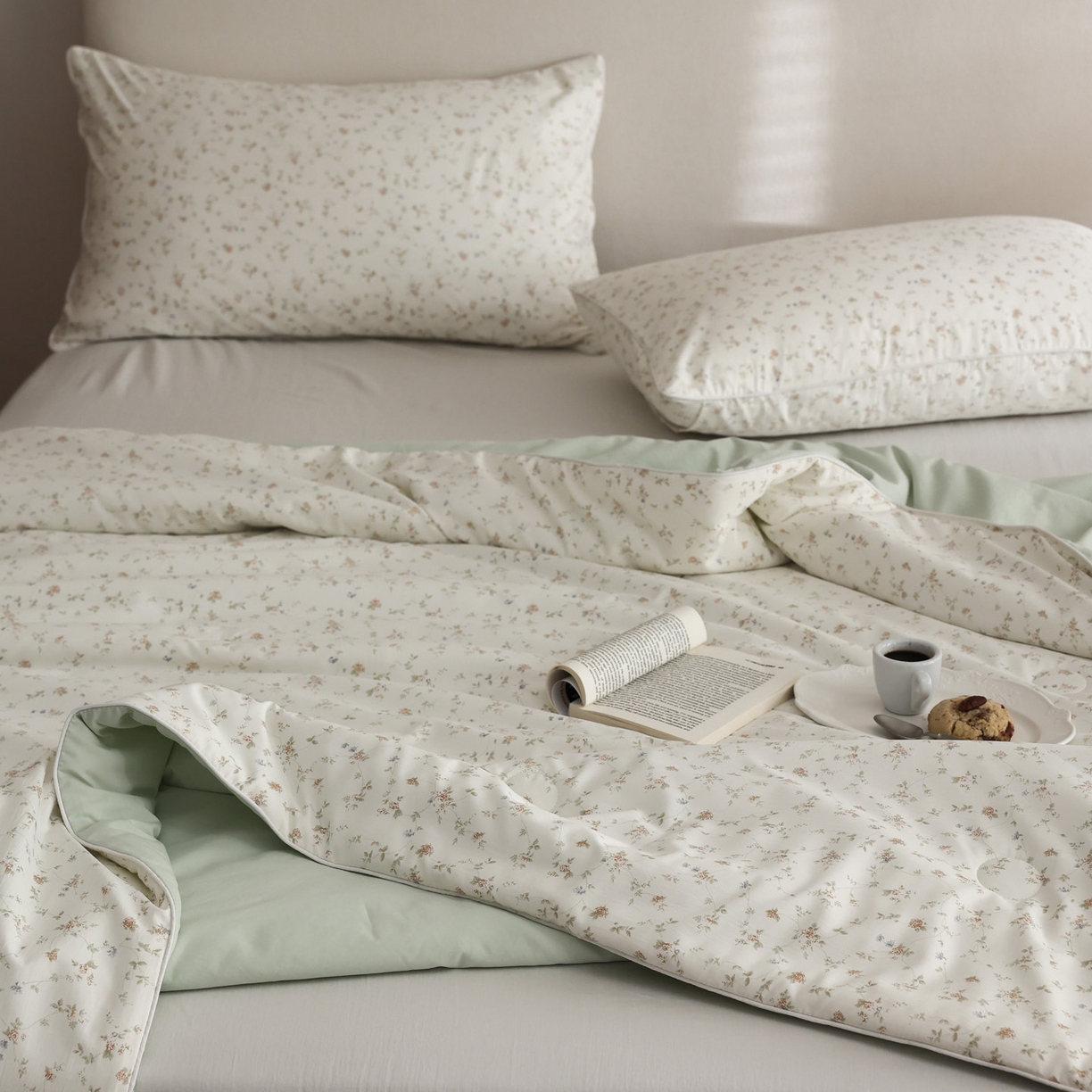 91家纺网 家纺一手货源 找家纺 万盛家纺 2026新款速干印花夏被空调被夏凉被 海棠春