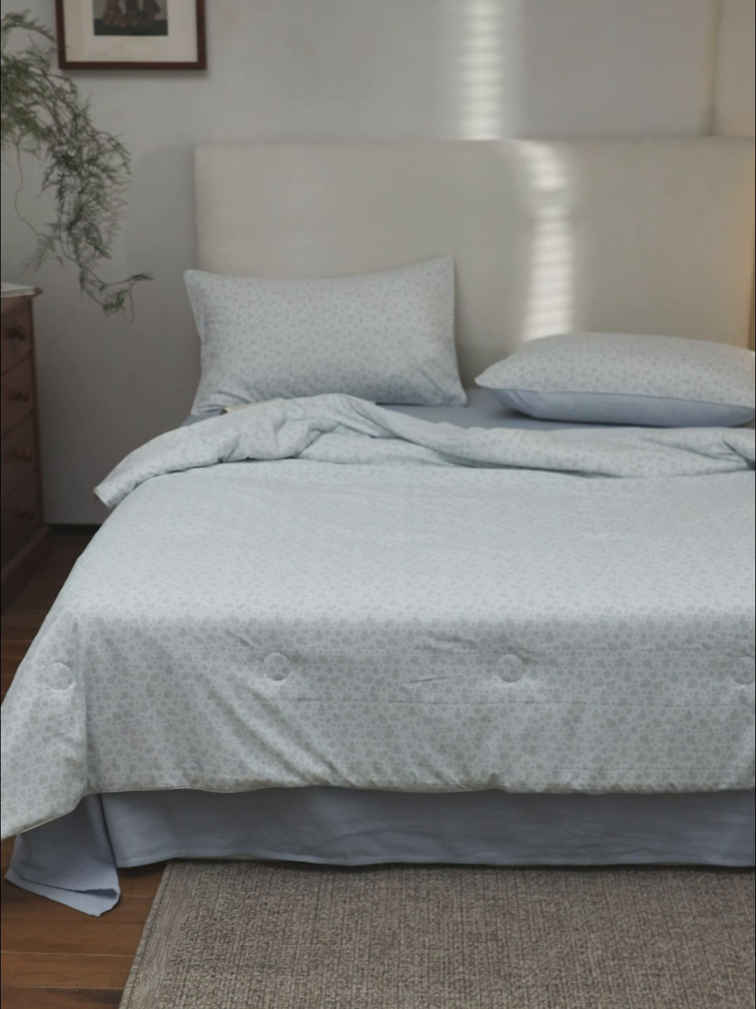 91家纺网 家纺一手货源 找家纺 万盛家纺 2026新款速干印花夏被空调被夏凉被 花汐