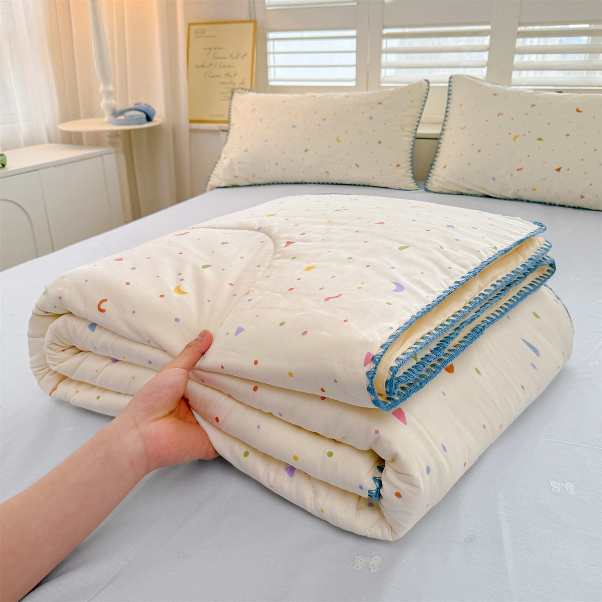 91家纺网 家纺一手货源 找家纺 犇牛仓储供应链 2026春夏新款全棉印花新疆棉花夏被夏凉被空调被 梦幻空间