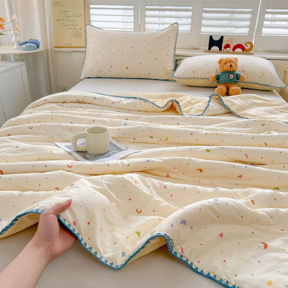 91家纺网 家纺一手货源 找家纺 犇牛仓储供应链 2026春夏新款全棉印花新疆棉花夏被夏凉被空调被 梦幻空间