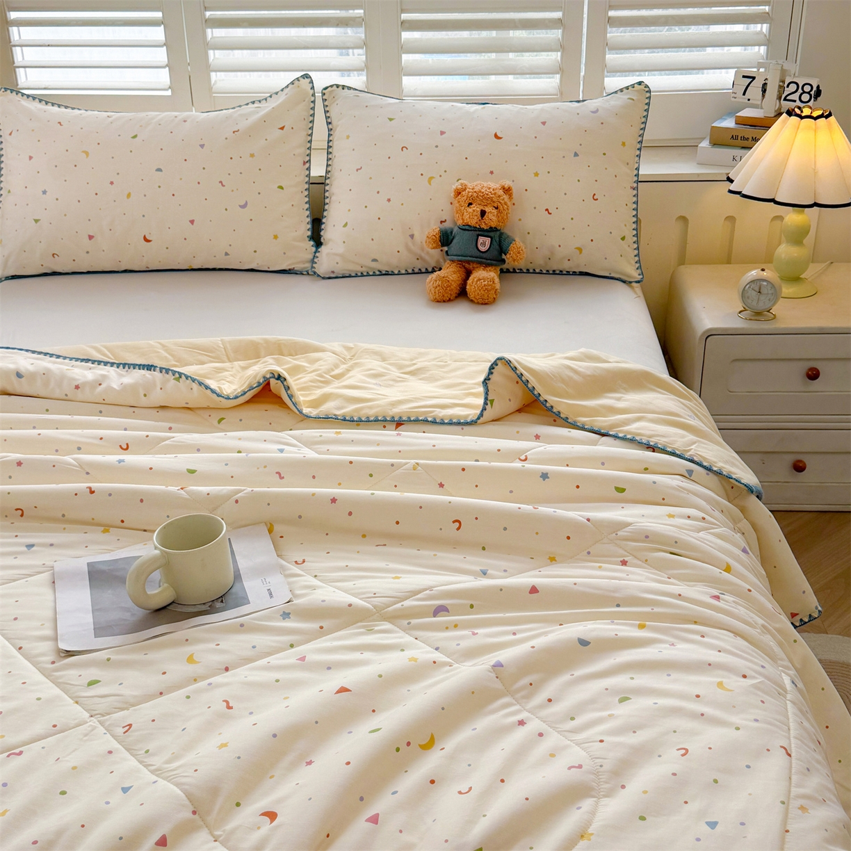 91家纺网 家纺一手货源 找家纺 犇牛仓储供应链 2026春夏新款全棉印花新疆棉花夏被夏凉被空调被 梦幻空间