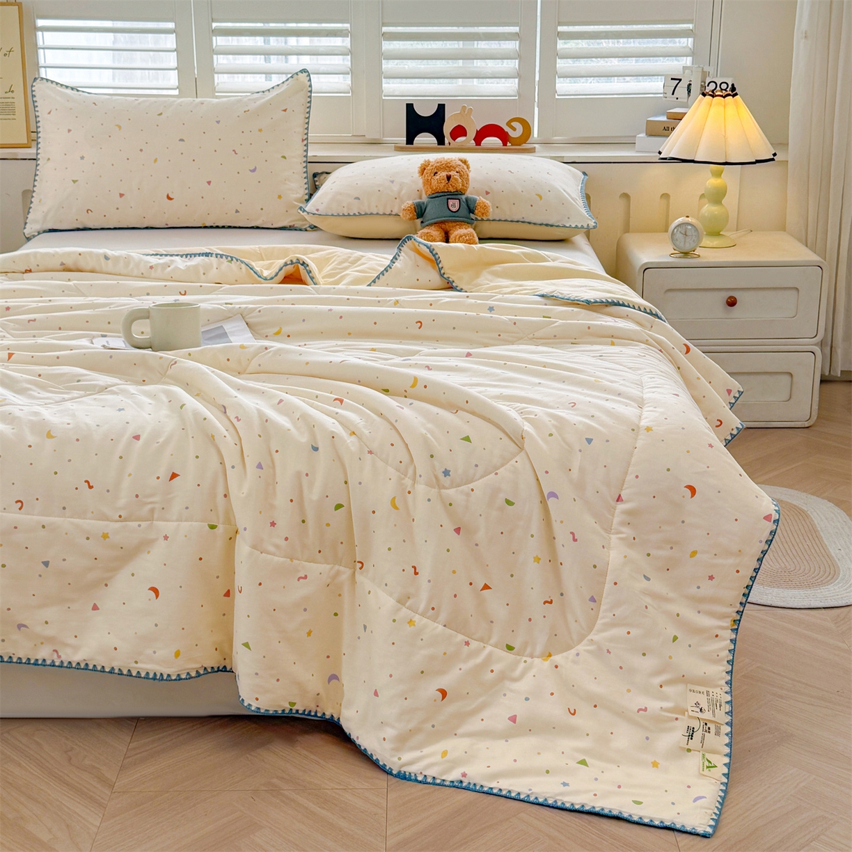 91家纺网 家纺一手货源 找家纺 犇牛仓储供应链 2026春夏新款全棉印花新疆棉花夏被夏凉被空调被 梦幻空间