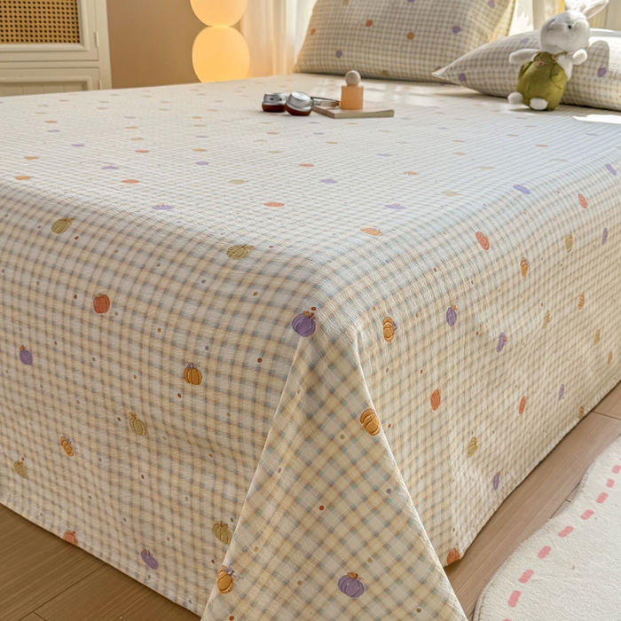 91家纺网 家纺一手货源 找家纺 （总）丝芙妮家居 2026新款皱皱棉双层纱泡芙棉床单单床单