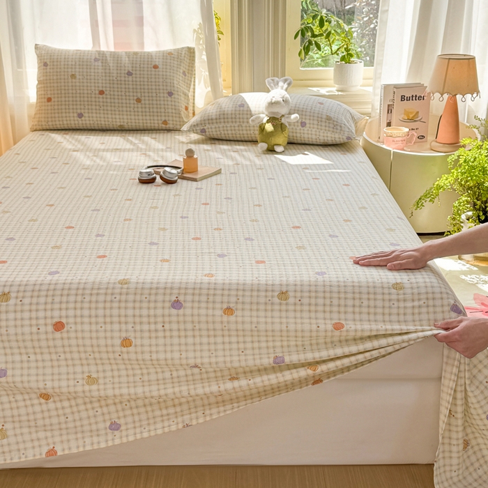 91家纺网 家纺一手货源 找家纺 （总）丝芙妮家居 2026新款皱皱棉双层纱泡芙棉床单单床单