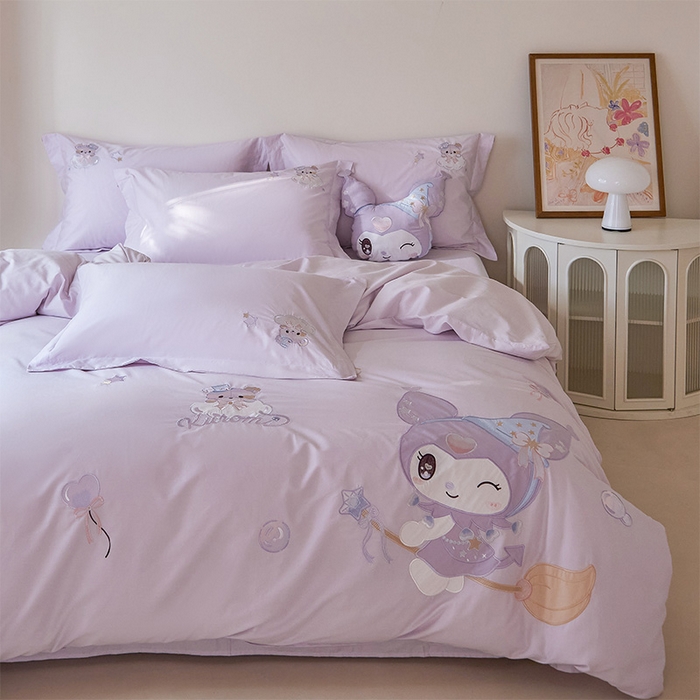 91家纺网 家纺一手货源 找家纺 （总）金绣美居 2026春夏新款全棉纯棉贴布绣四件套-小库米