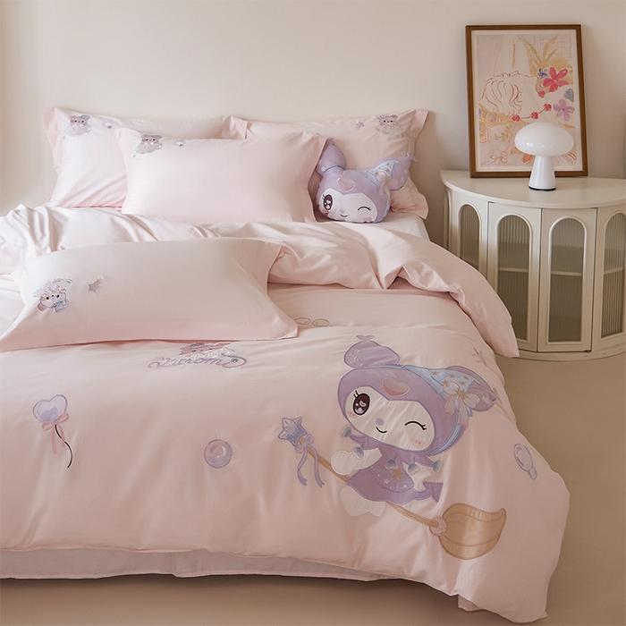 91家纺网 家纺一手货源 找家纺 （总）金绣美居 2026春夏新款全棉纯棉贴布绣四件套-小库米