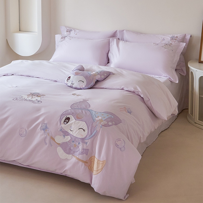 91家纺网 家纺一手货源 找家纺 （总）金绣美居 2026春夏新款全棉纯棉贴布绣四件套-小库米