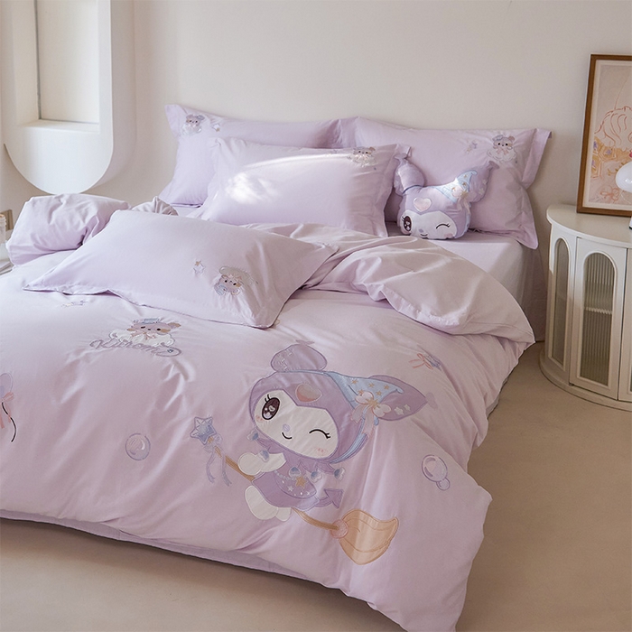 91家纺网 家纺一手货源 找家纺 （总）金绣美居 2026春夏新款全棉纯棉贴布绣四件套-小库米