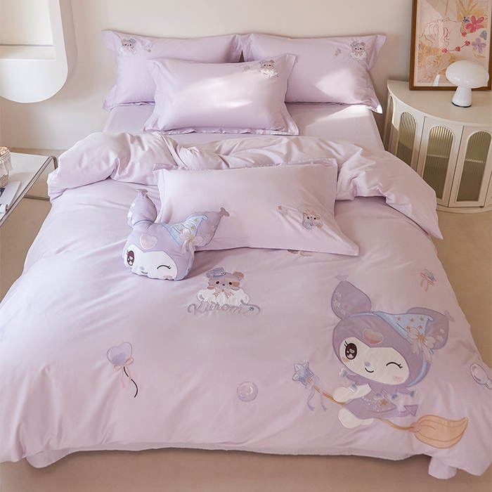 91家纺网 家纺一手货源 找家纺 （总）金绣美居 2026春夏新款全棉纯棉贴布绣四件套-小库米