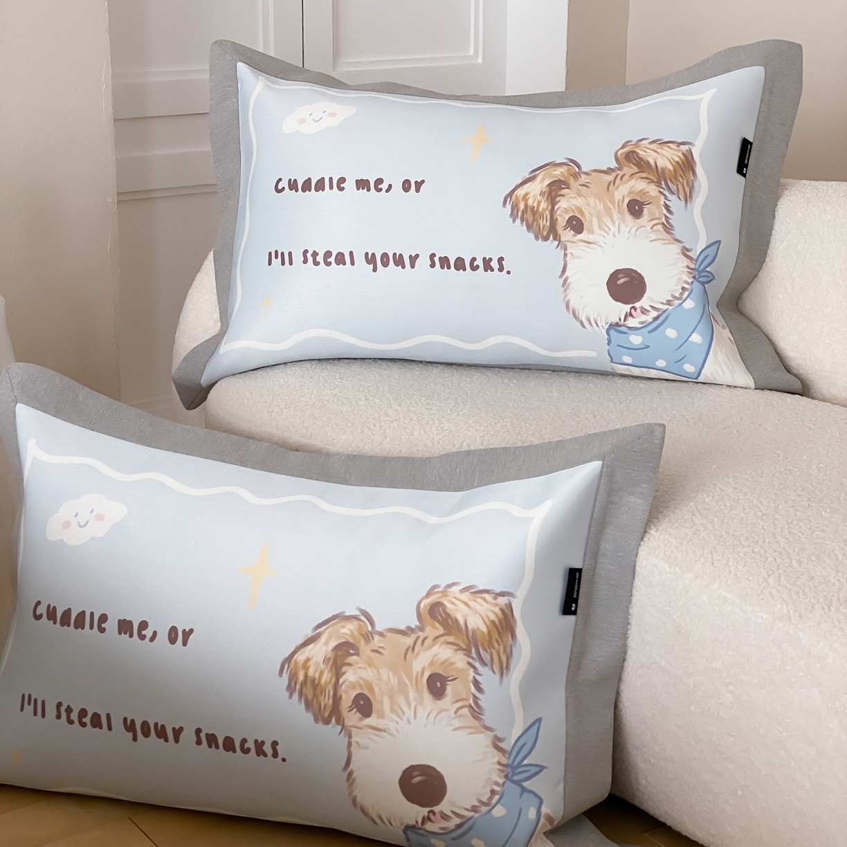 91家纺网 家纺一手货源 找家纺 三味舒屋 2026新款软萌时光系列卡通A类抗菌防螨凉感印花冰丝凉席（床笠款） 蓝领杰克