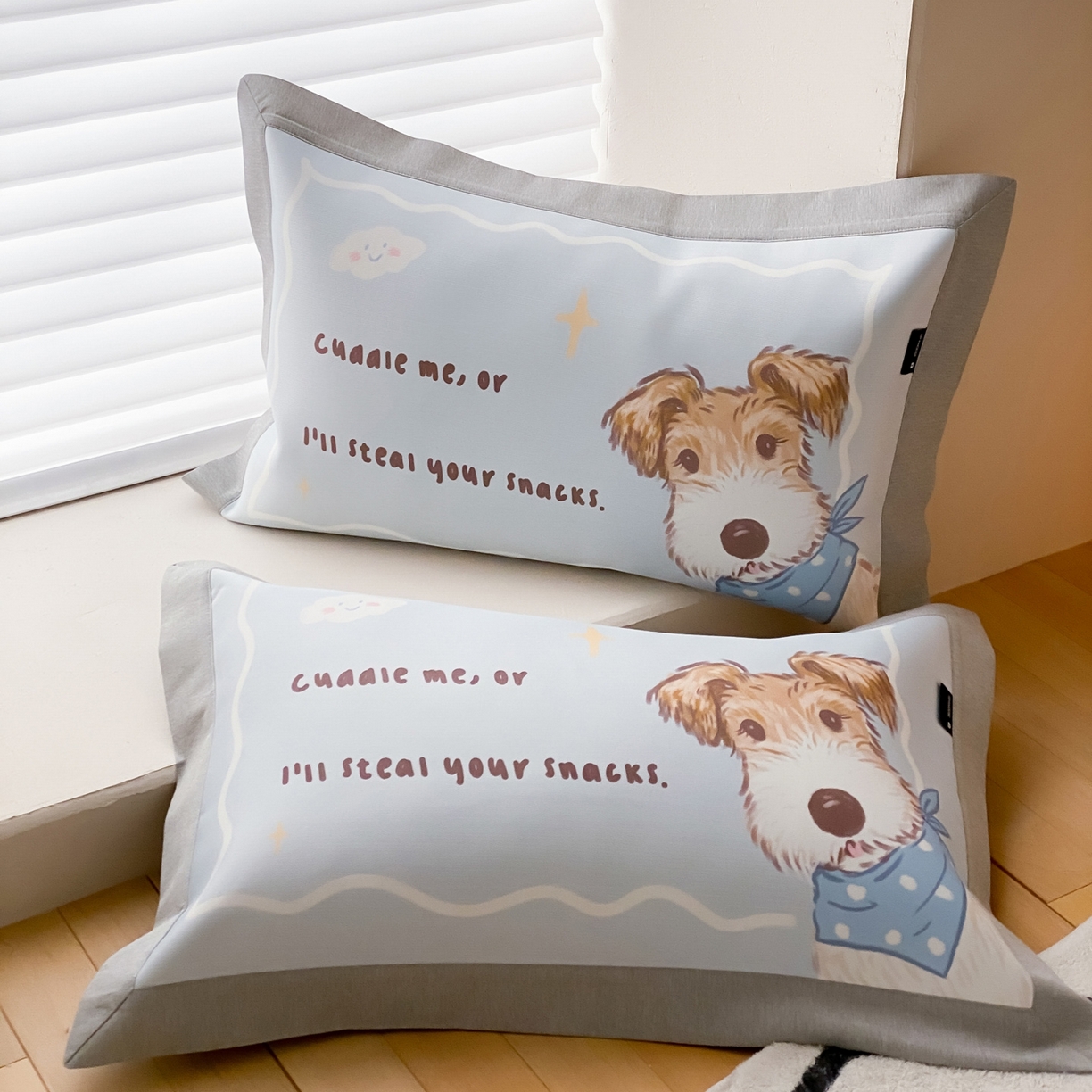 91家纺网 家纺一手货源 找家纺 （总）三味舒屋 2026新款软萌时光系列卡通A类抗菌防螨凉感印花冰丝凉席（床笠款）