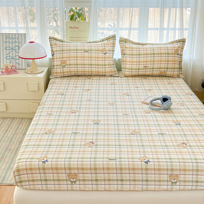 91家纺网 家纺一手货源 找家纺 （总）好亿来家纺 2026新款全棉纯棉印花小清新床笠单件床笠单品单床笠