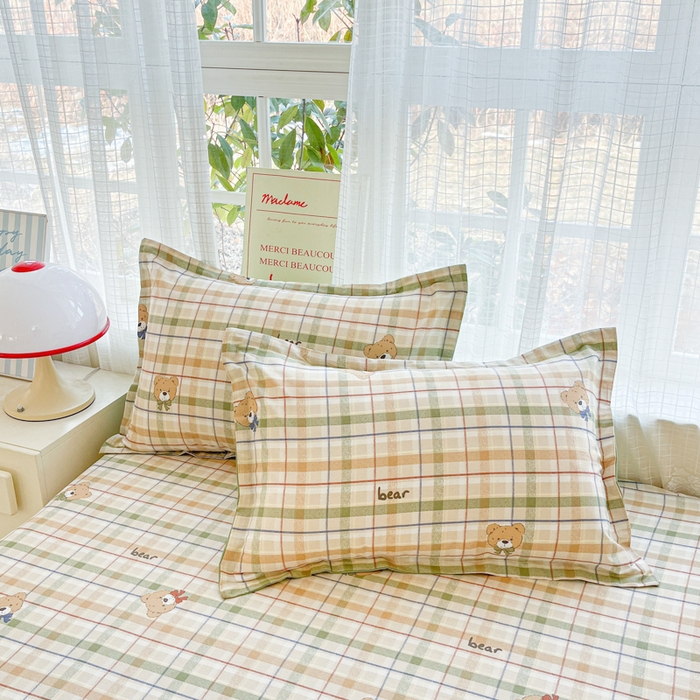 91家纺网 家纺一手货源 找家纺 （总）好亿来家纺 2026新款全棉纯棉印花小清新床笠单件床笠单品单床笠