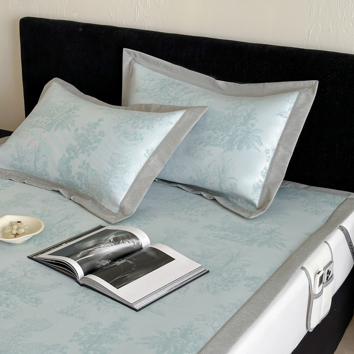 91家纺网 家纺一手货源 找家纺 （总）三味舒屋 2026新款A类抗菌防螨凉感提花冰丝凉席