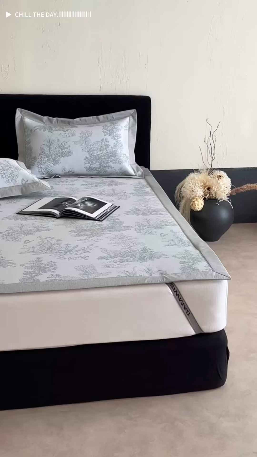 91家纺网 家纺一手货源 找家纺 三味舒屋 2026新款A类抗菌防螨凉感提花冰丝凉席 西雅图灰