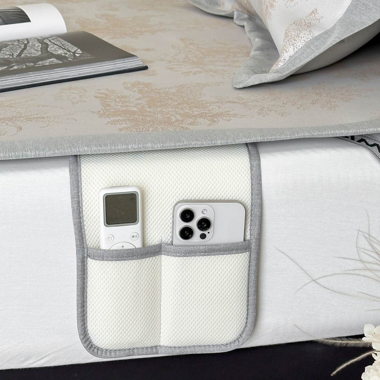 91家纺网 家纺一手货源 找家纺 三味舒屋 2026新款A类抗菌防螨凉感提花冰丝凉席 西雅图咖