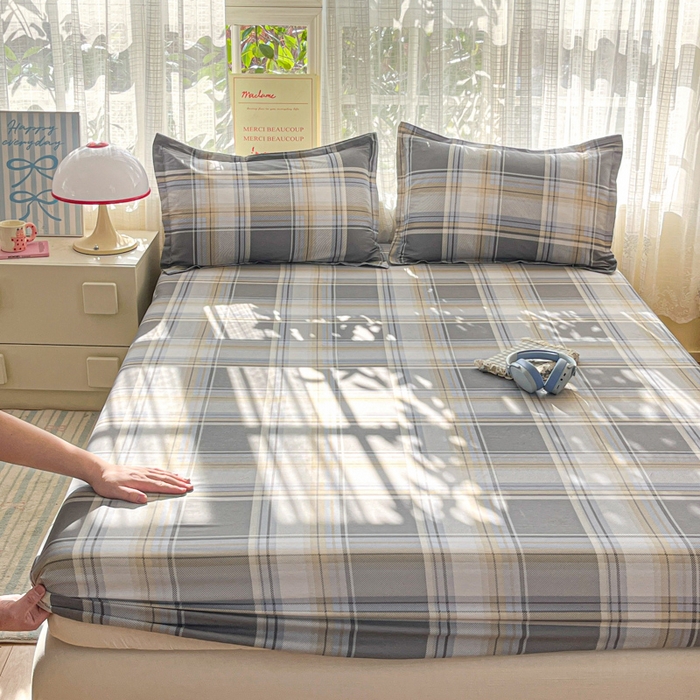 91家纺网 家纺一手货源 找家纺 （总）好亿来家纺 2026新款全棉纯棉印花小清新床笠单件床笠单品单床笠