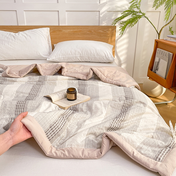 91家纺网 家纺一手货源 找家纺 （总）VIP被业 2026新款雅织提花亚麻夏被夏凉被空调被