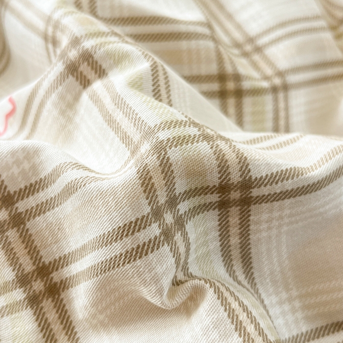 91家纺网 家纺一手货源 找家纺 好亿来家纺 2026新款全棉纯棉印花小清新床笠单件床笠单品单床笠 格纹小熊