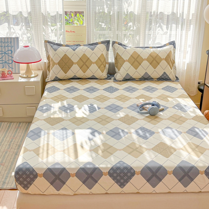 91家纺网 家纺一手货源 找家纺 好亿来家纺 2026新款全棉纯棉印花小清新床笠单件床笠单品单床笠 佳丽斯