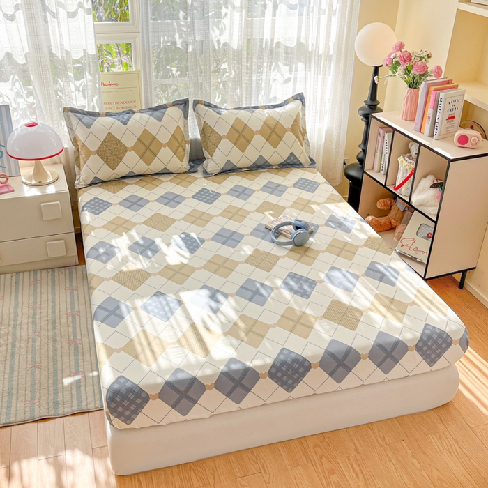 91家纺网 家纺一手货源 找家纺 好亿来家纺 2026新款全棉纯棉印花小清新床笠单件床笠单品单床笠 佳丽斯