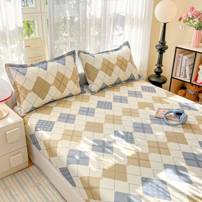 91家纺网 家纺一手货源 找家纺 好亿来家纺 2026新款全棉纯棉印花小清新床笠单件床笠单品单床笠 佳丽斯